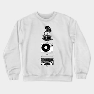 retro music Crewneck Sweatshirt